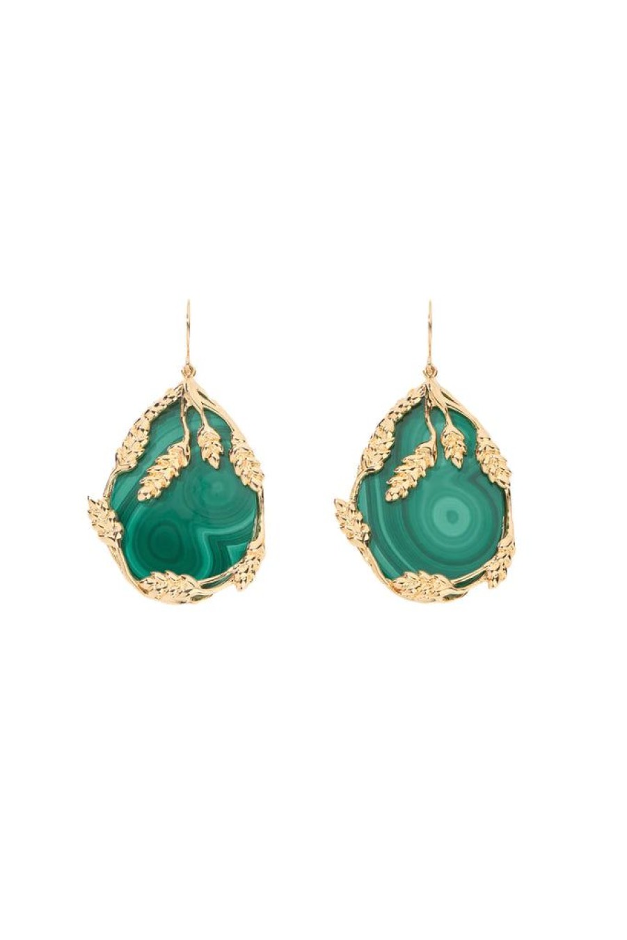 Accessories Aurélie Bidermann | Francoise Pendant Earrings Malachite