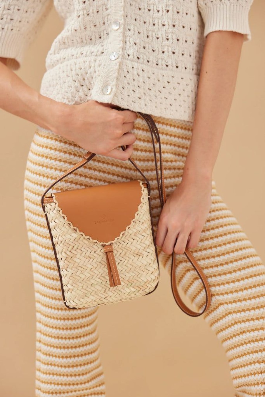 Accessories Lanamara | Lila Palm Cross Body Bag