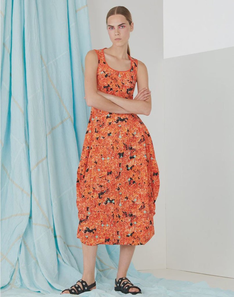 Clothing High by Claire Campbell | Mesmerize Dress Orange Print