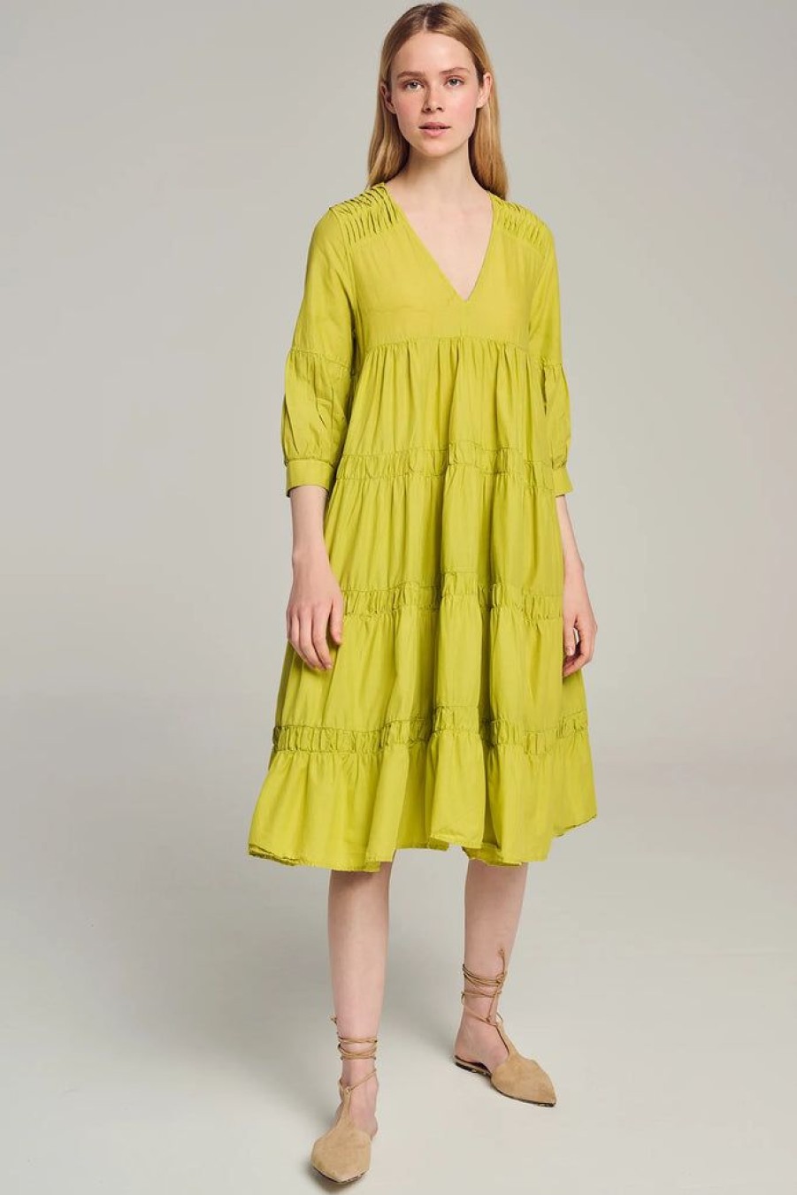 Clothing Devotion Greece | Serifos Dress Lime