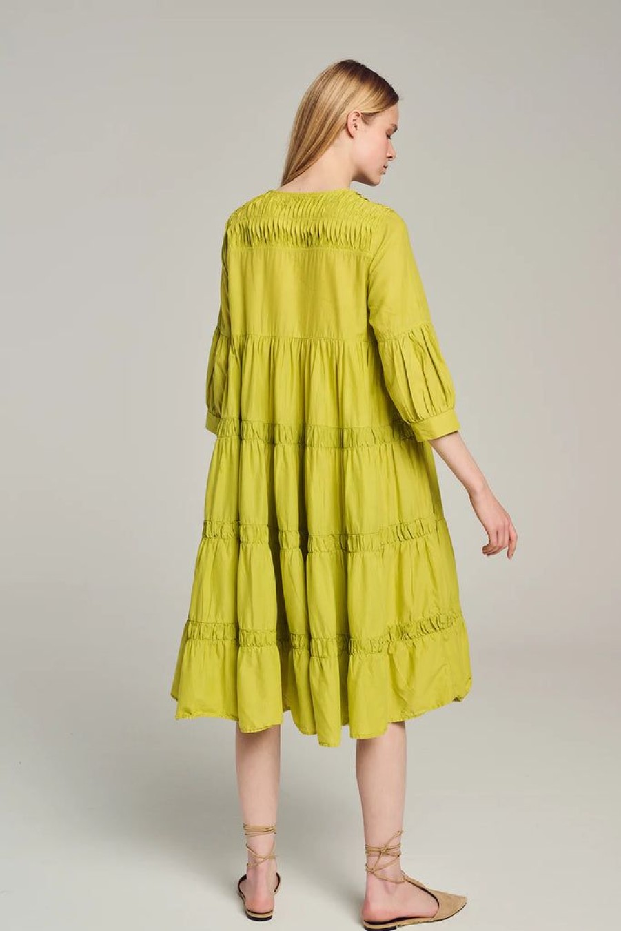 Clothing Devotion Greece | Serifos Dress Lime