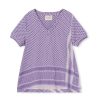 Clothing Cecilie Copenhagen | Shirt V Short Sleeve Lavender