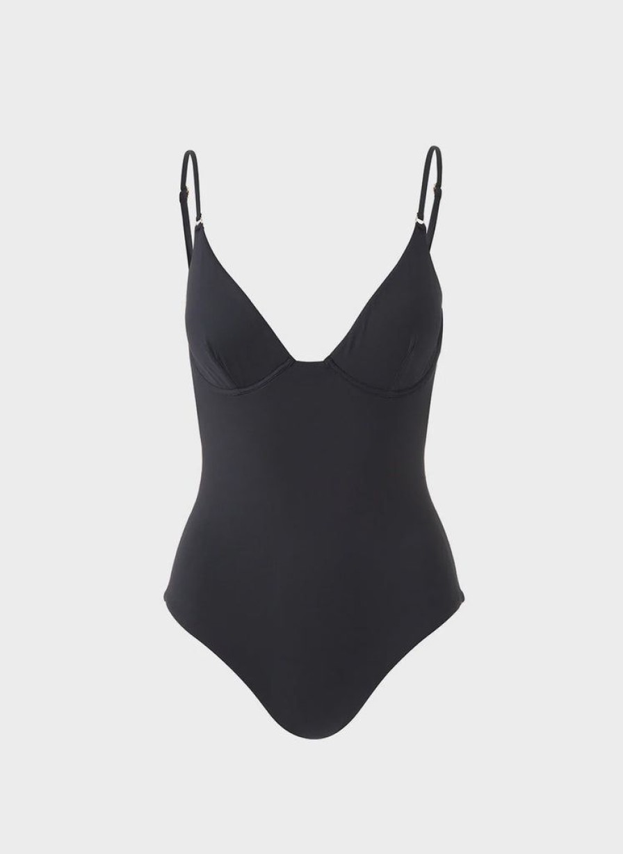 Clothing Melissa Odabash | Seychelles Swimsuit Black