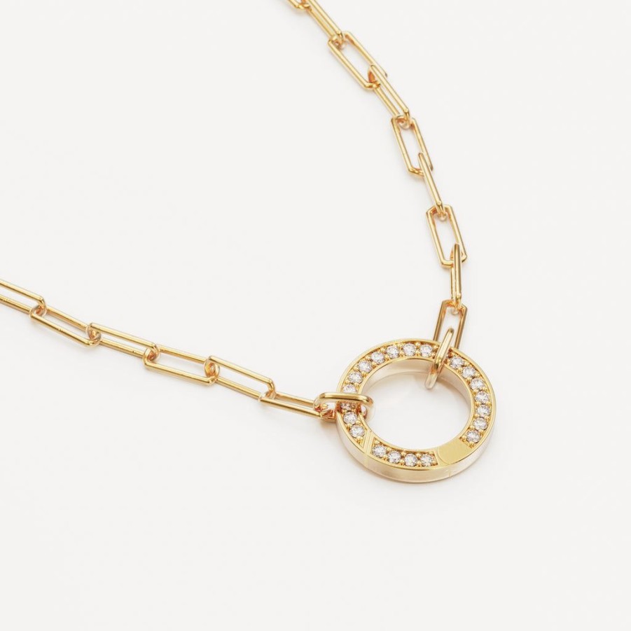 Accessories By Charlotte | Celestial Annex Link Pendant Necklace Gold