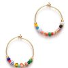 Accessories Anni Lu | Golden Alaia Hoop Earrings Multi