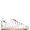 Shoes Golden Goose | Superstar Sneaker White With Baby Pink Star