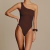 Clothing Hunza G | Nancy Swim Metallic Chocolate