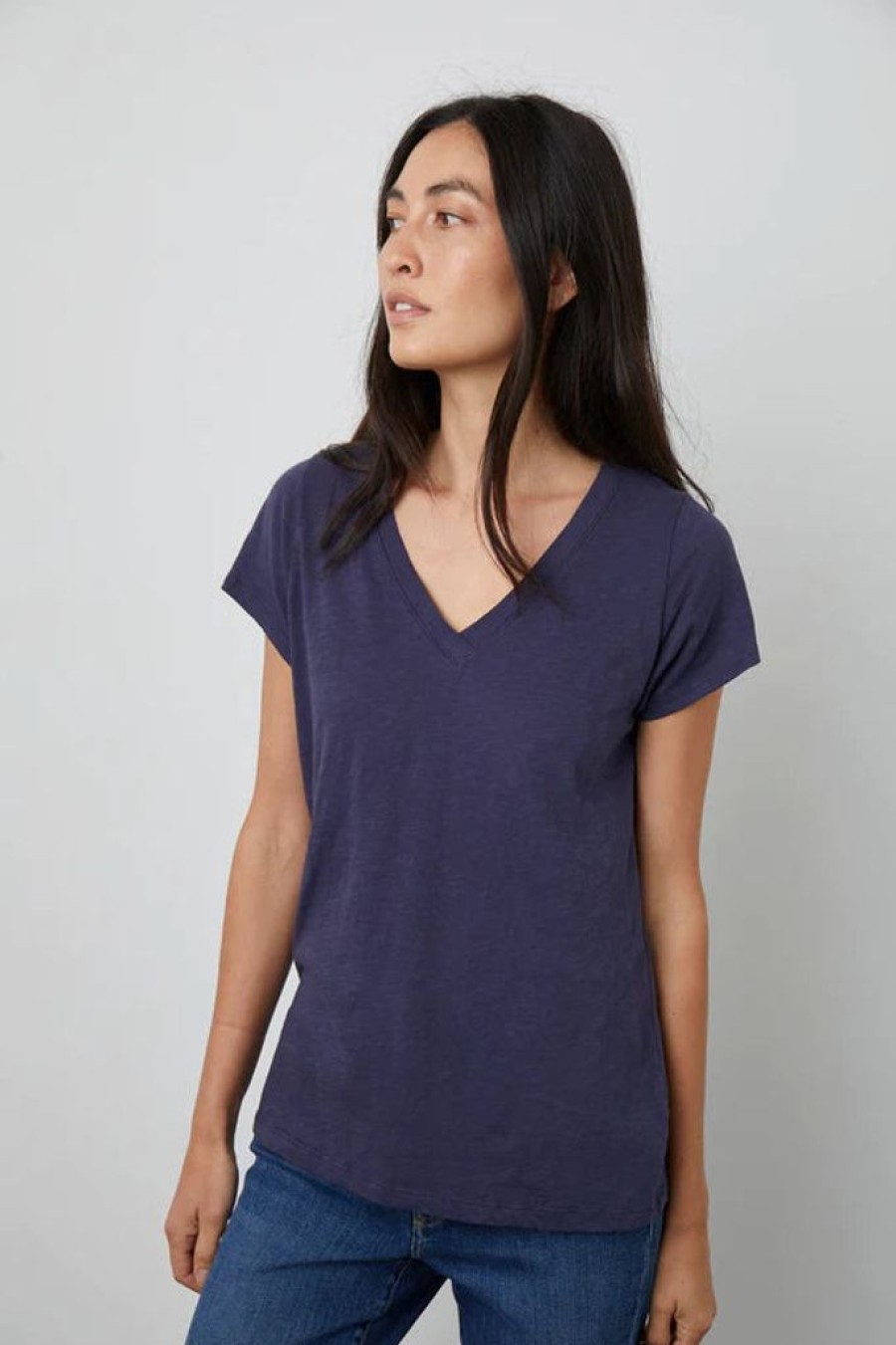 Clothing Velvet by Graham & Spencer | Velvet Original Jillian Tee Navy