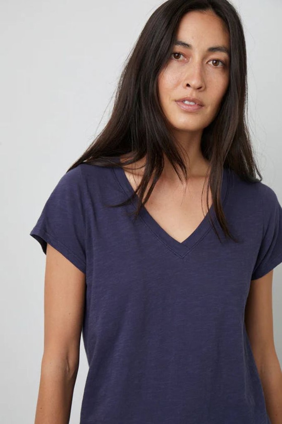 Clothing Velvet by Graham & Spencer | Velvet Original Jillian Tee Navy