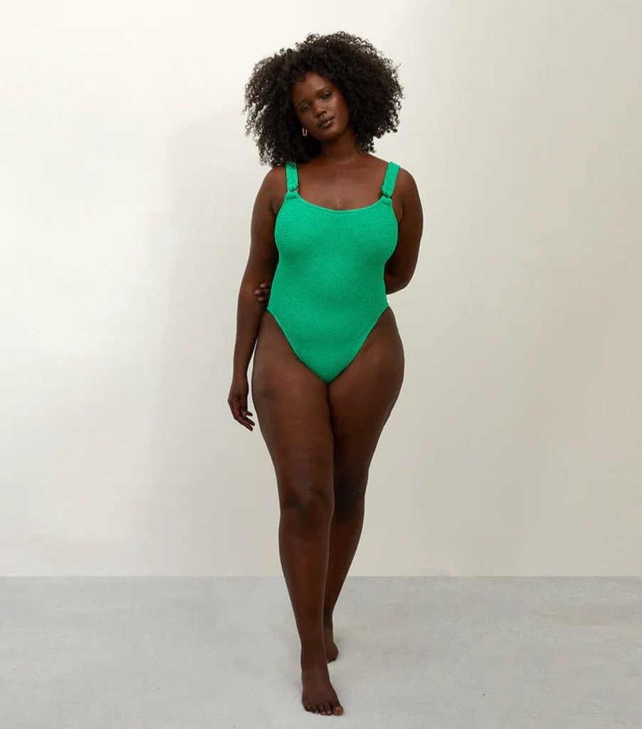 Clothing Hunza G | Domino Swim Emerald