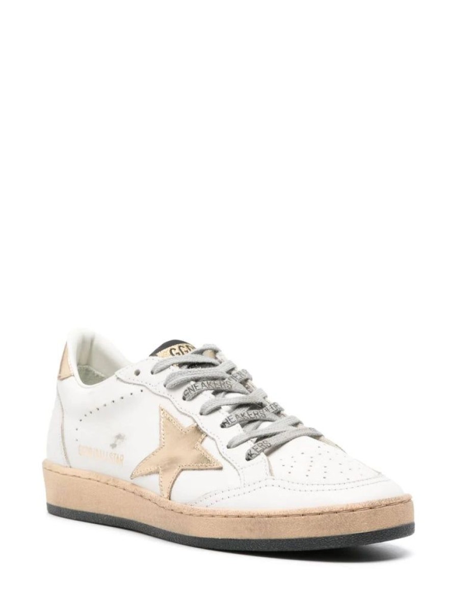 Shoes Golden Goose | Ballstar Sneaker White With Gold Star