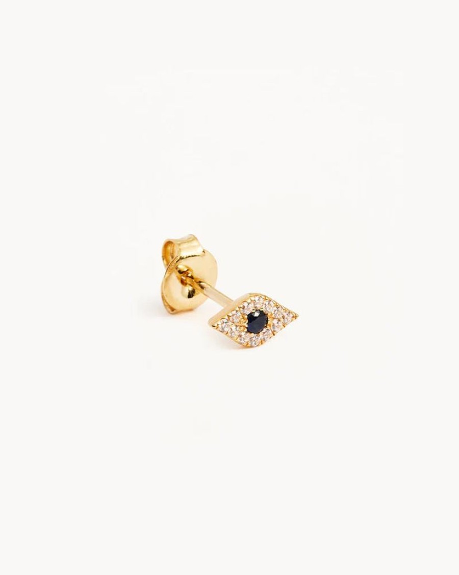 Accessories By Charlotte | 14K Gold Evil Eye Earrings