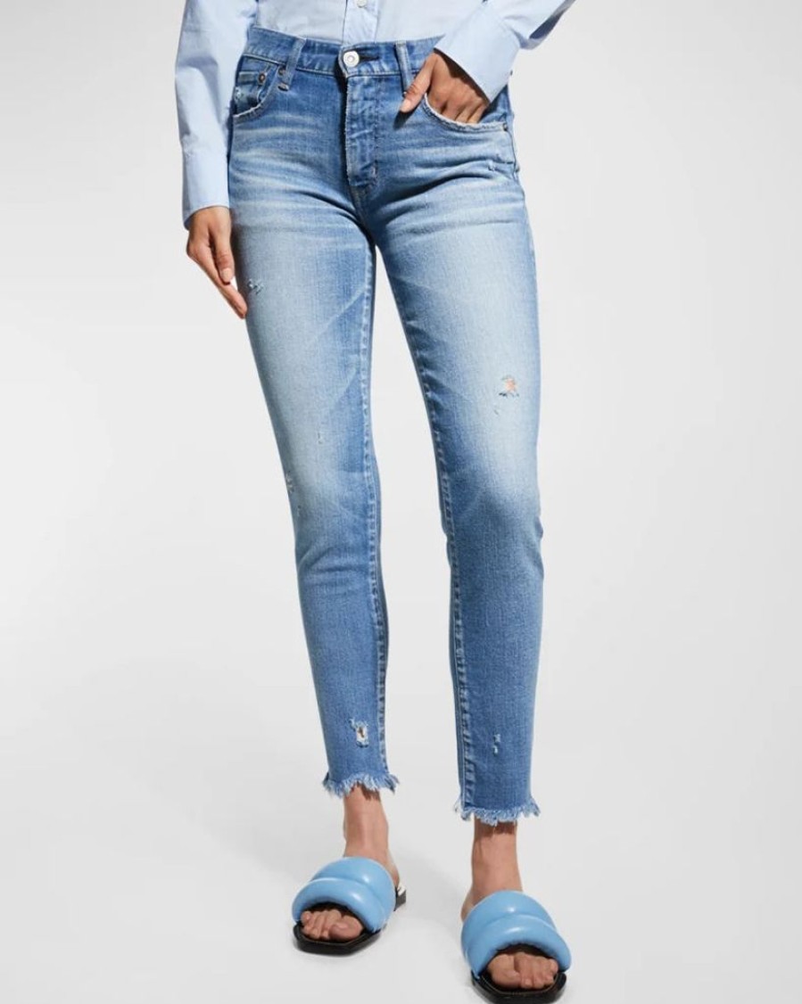 Clothing Moussy Vintage | Diana Skinny Long In Light Blue