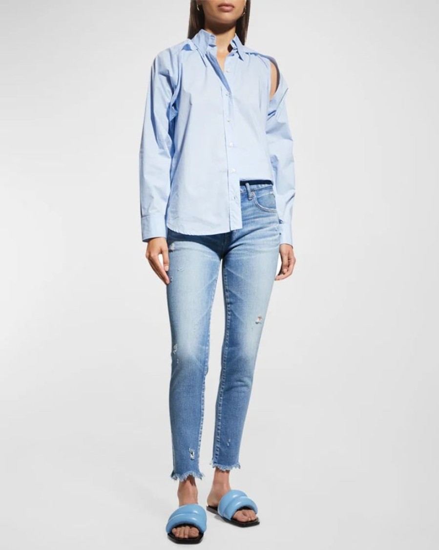 Clothing Moussy Vintage | Diana Skinny Long In Light Blue