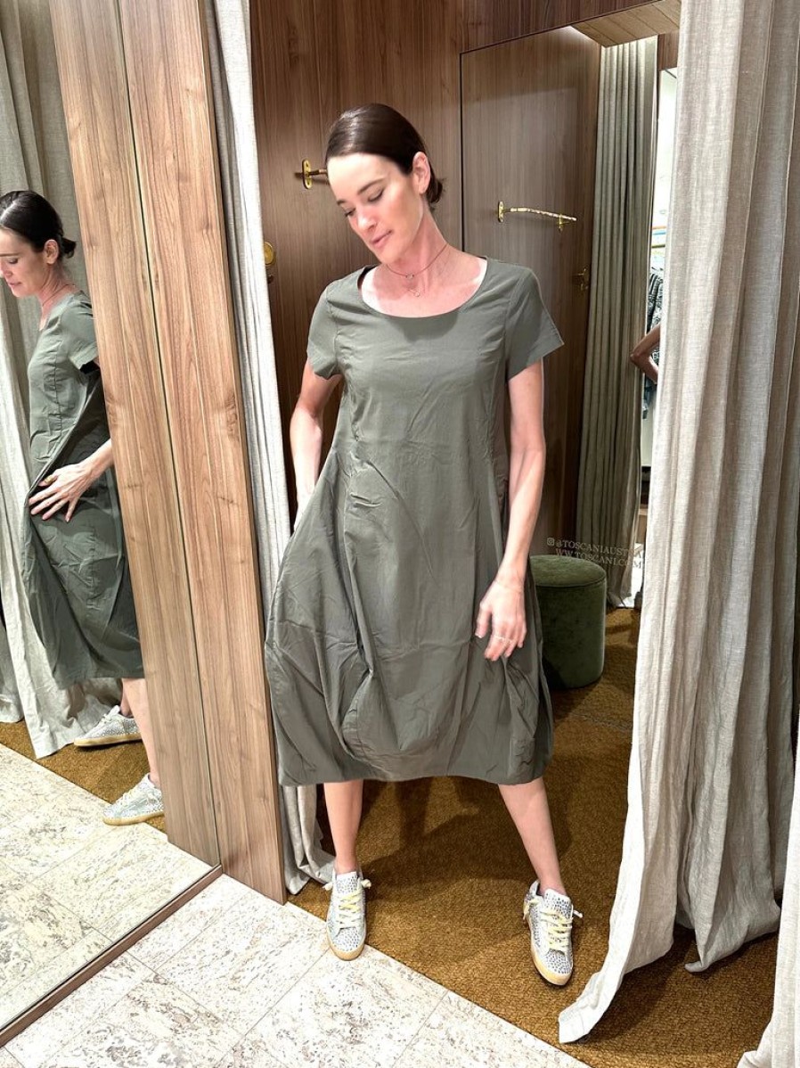 Clothing Studio Rundholz | Short Sleeve Dress Olive