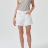 Clothing AGOLDE | Parker Long Short In Panna Cotta