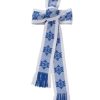 Accessories Pippa Holt Kaftans | Hand Woven Belt White With Blue Star