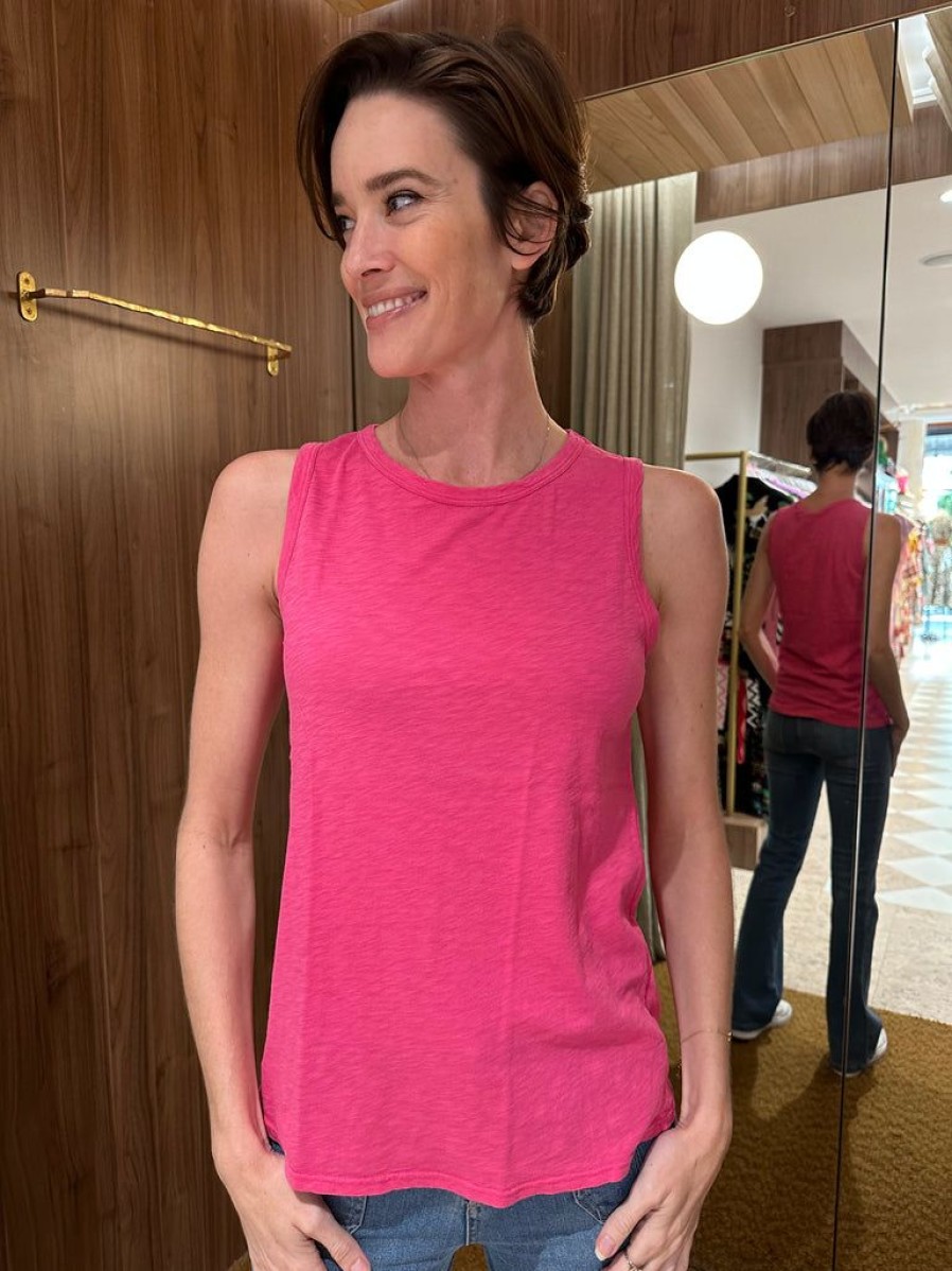 Clothing Velvet by Graham & Spencer | Taurus Tank Hot Pink