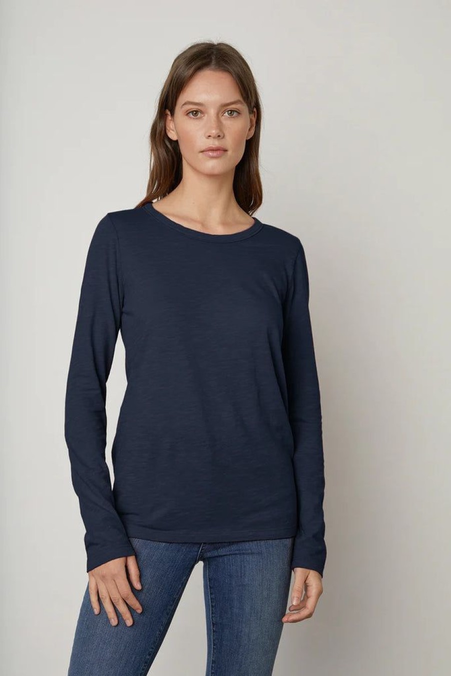 Clothing Velvet by Graham & Spencer | Velvet Original Lizzie Tee Navy