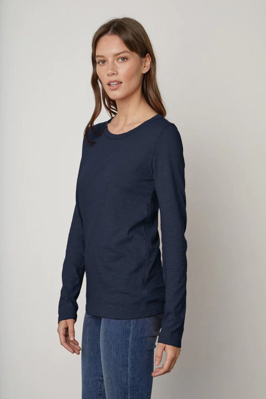 Clothing Velvet by Graham & Spencer | Velvet Original Lizzie Tee Navy