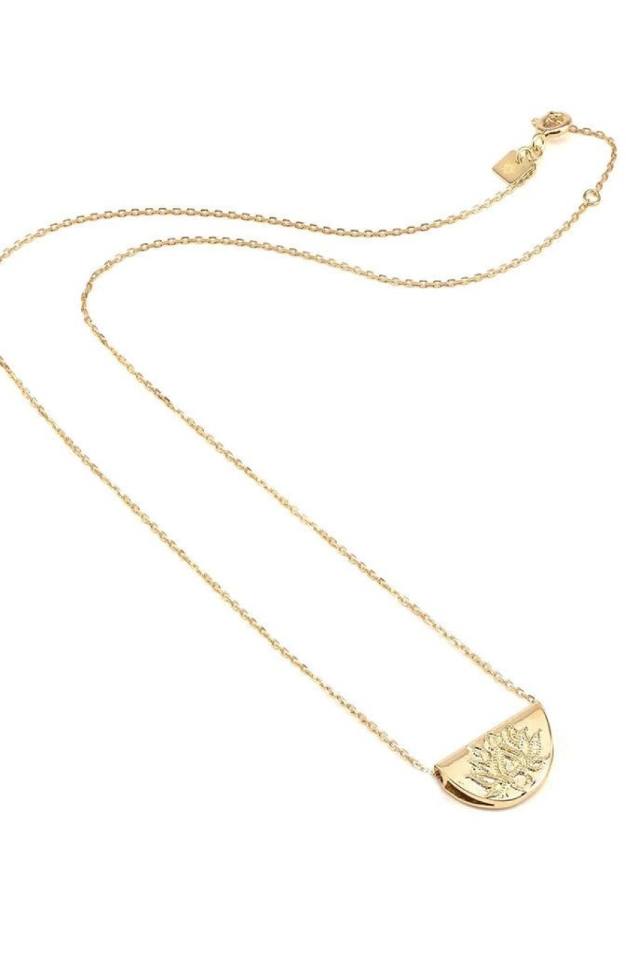 Accessories By Charlotte | Lotus Short Necklace Gold