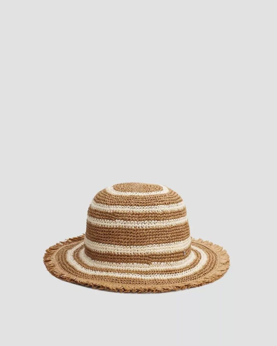 Accessories Rag & Bone | Frills Rollable Bucket Hat Ivory Beige