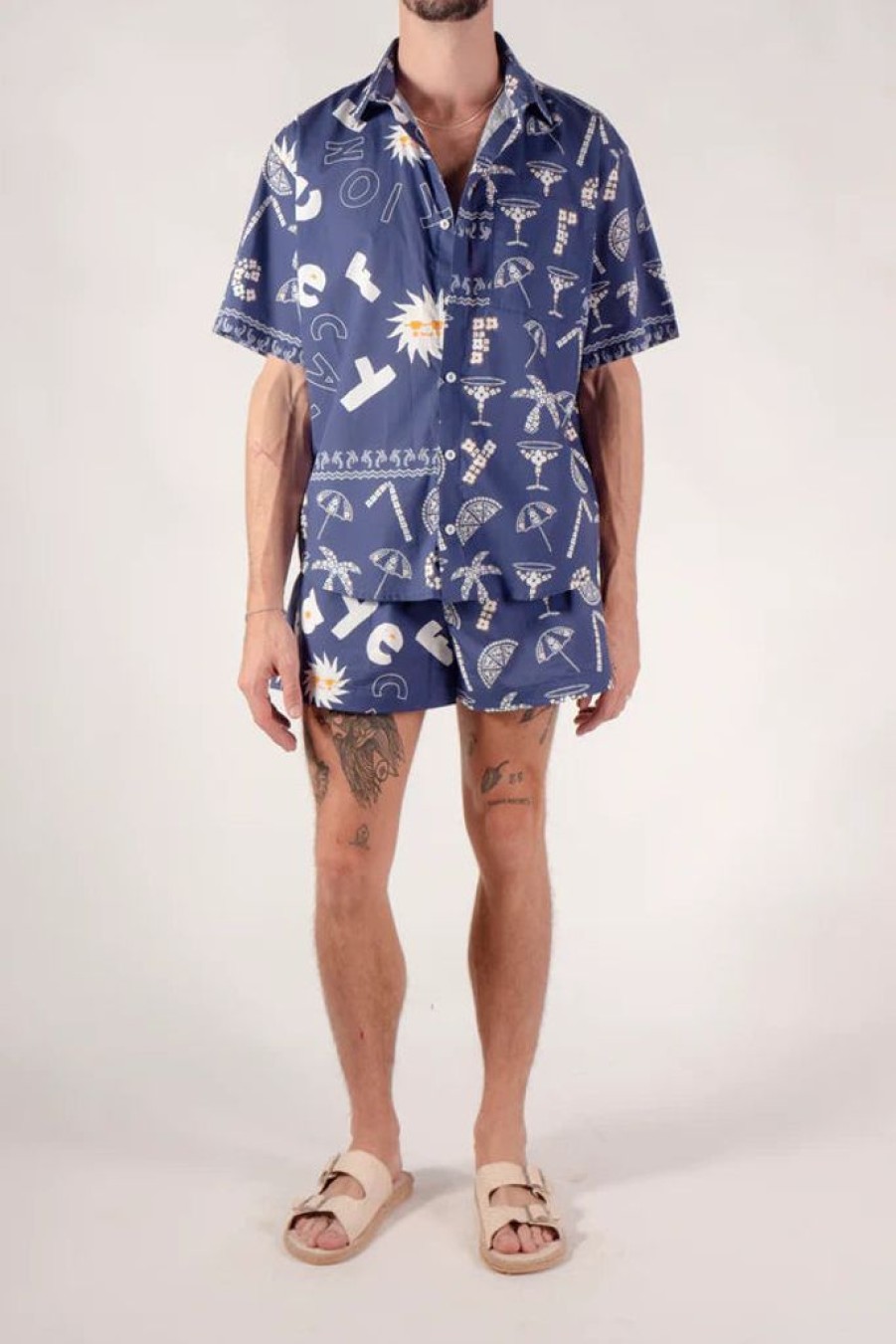 Clothing Faye | Absurd Bandana Shorts Blue