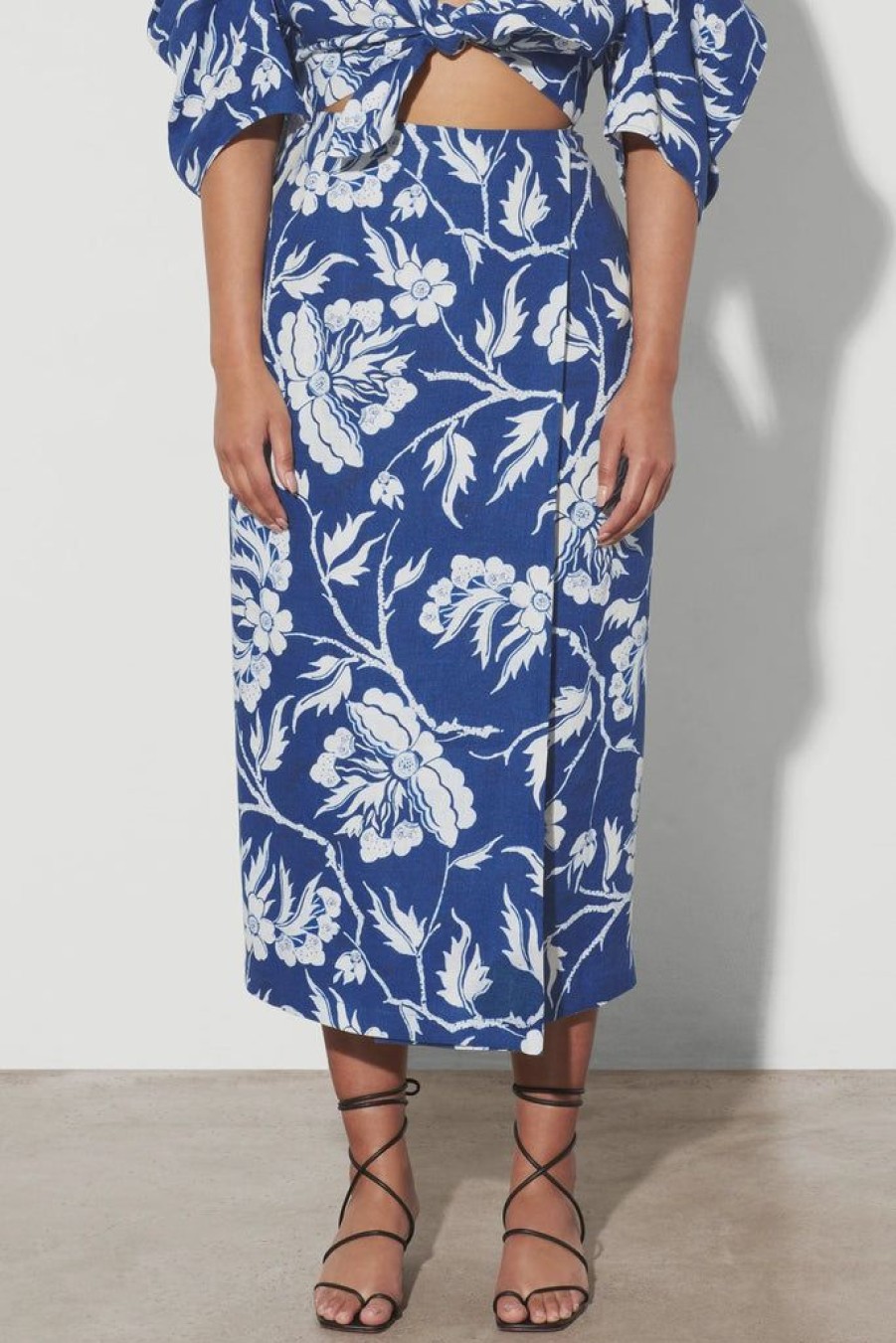 Clothing Mara Hoffman | Sunja Skirt Navy White