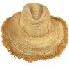 Accessories Iridescent Sea | Fringed Raffia Hat