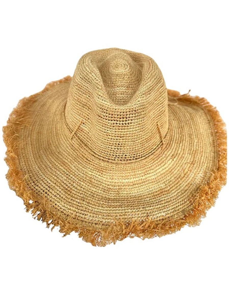 Accessories Iridescent Sea | Fringed Raffia Hat