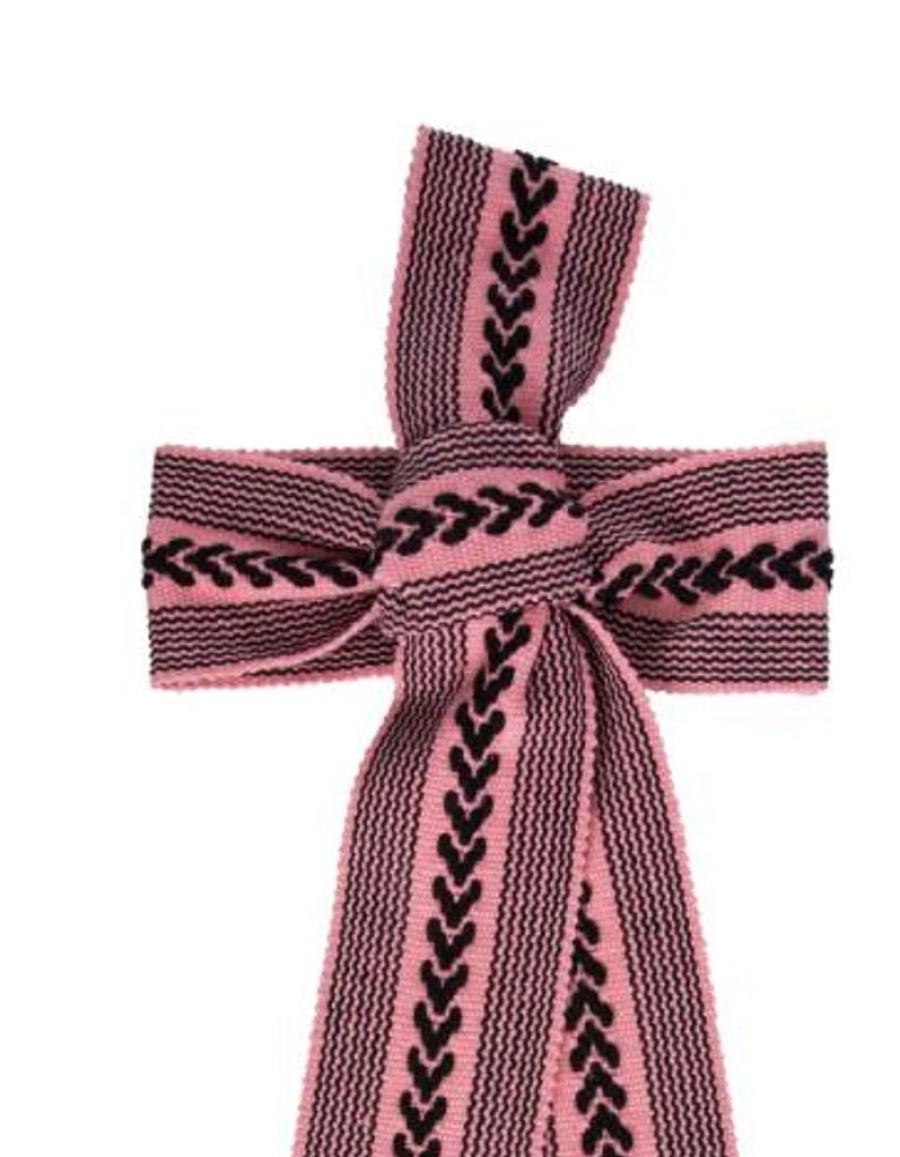 Accessories Pippa Holt Kaftans | Hand Woven Belt Wide Rose Pink And Black