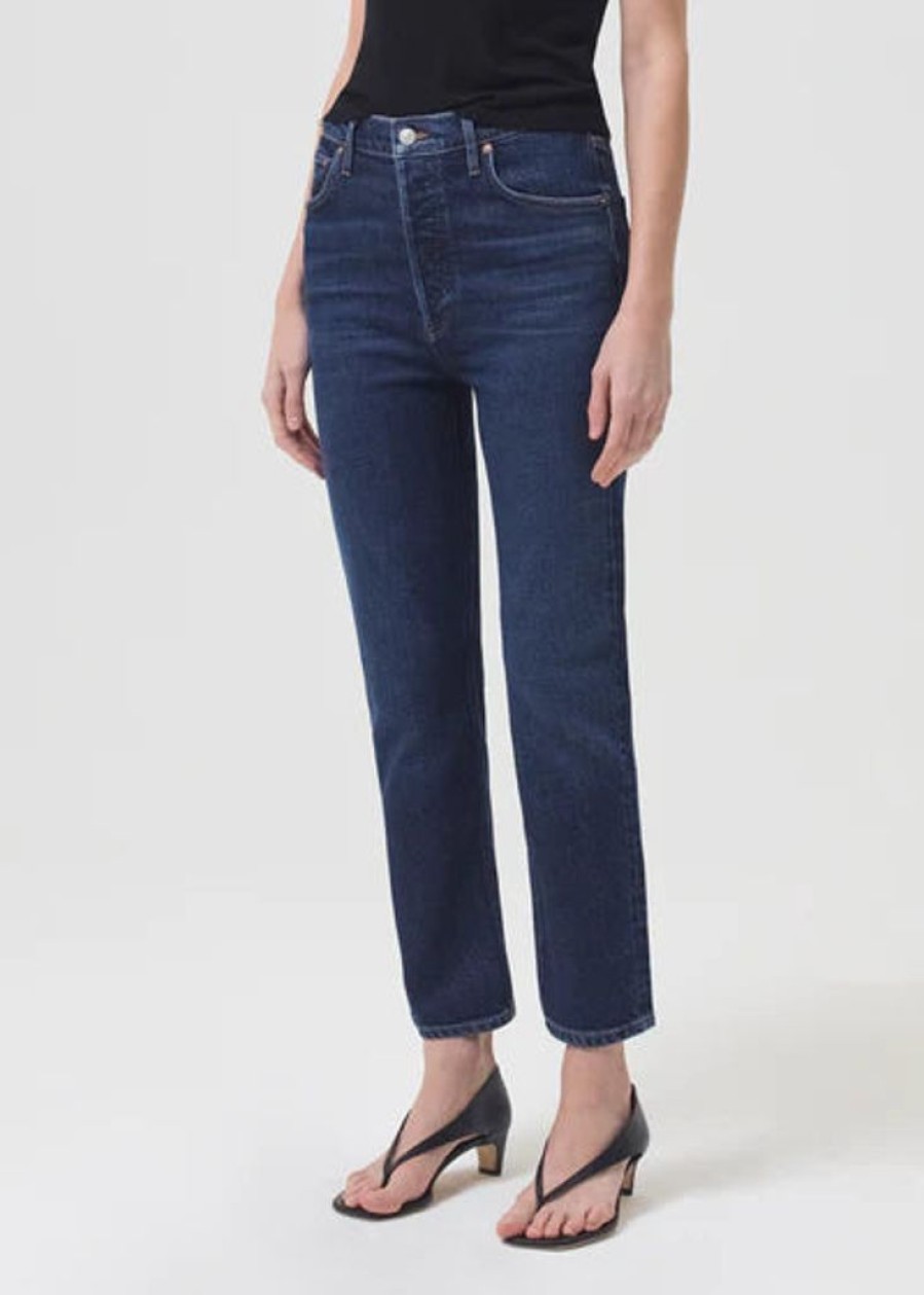 Clothing AGOLDE | Riley Crop Jean In Divided