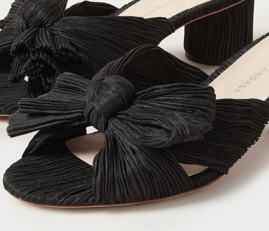 Shoes Loeffler Randall | Emilia Pleated Heel Black