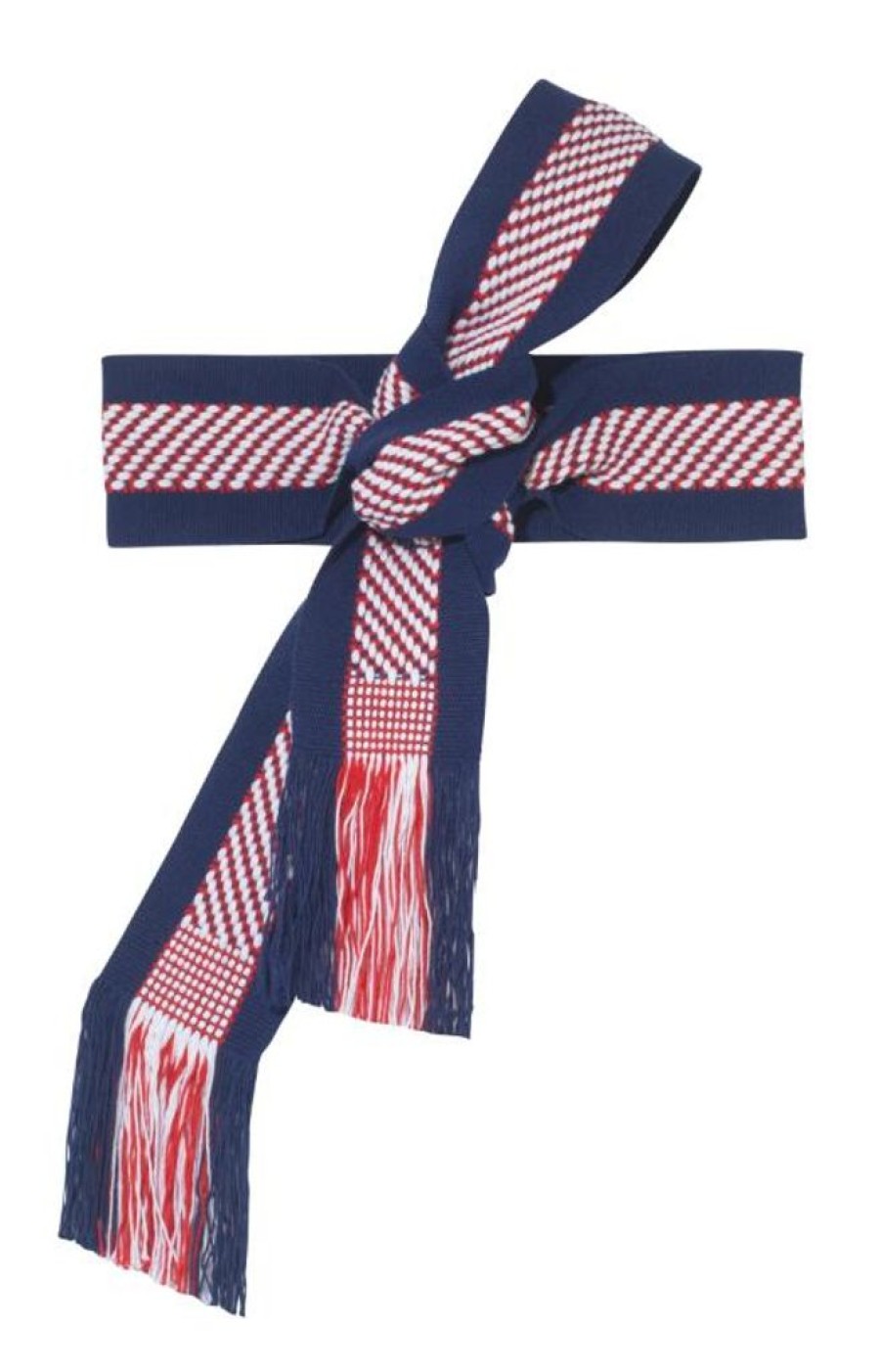 Accessories Pippa Holt Kaftans | Handwoven Belt Navy Red