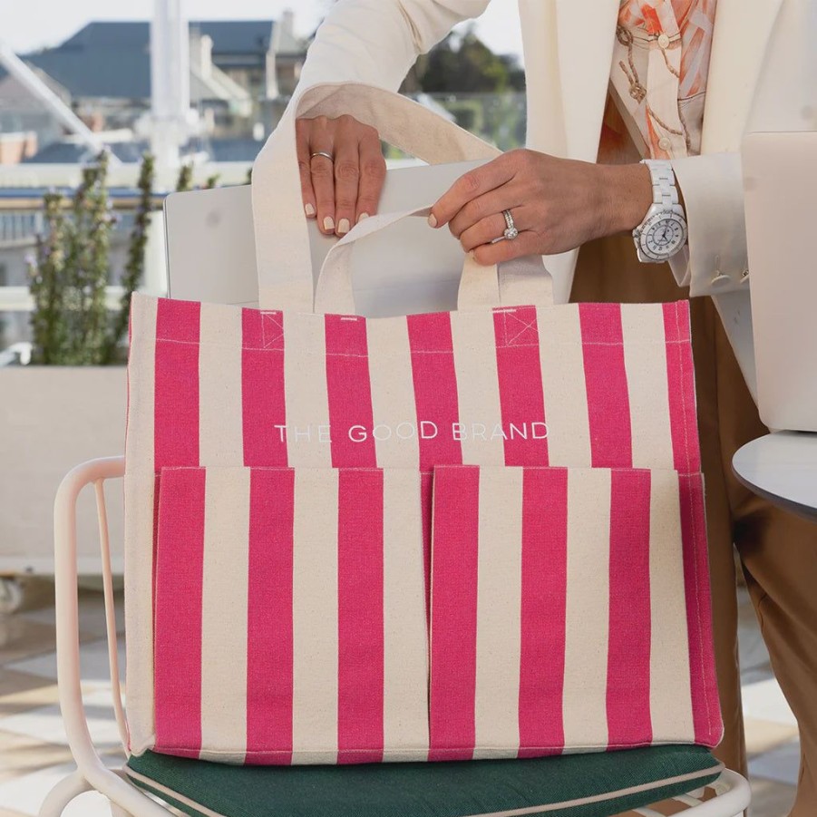 Accessories The Good Brand | Everyday Bag Hot Pink Stripe