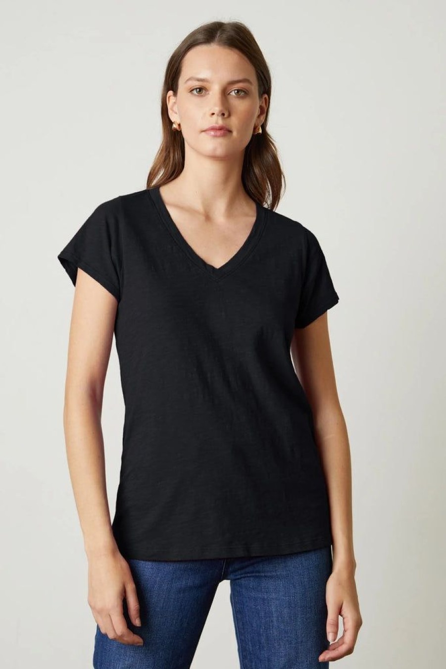 Clothing Velvet by Graham & Spencer | Velvet Original Jillian Tee Black