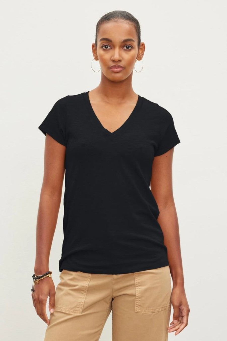 Clothing Velvet by Graham & Spencer | Velvet Original Jillian Tee Black