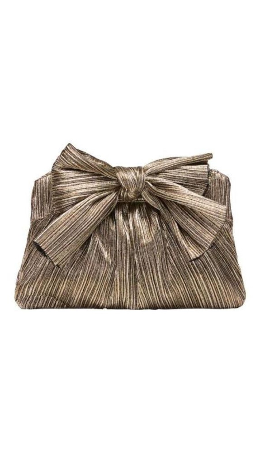 Accessories Loeffler Randall | Rayne Pleated Clutch Dark Gold