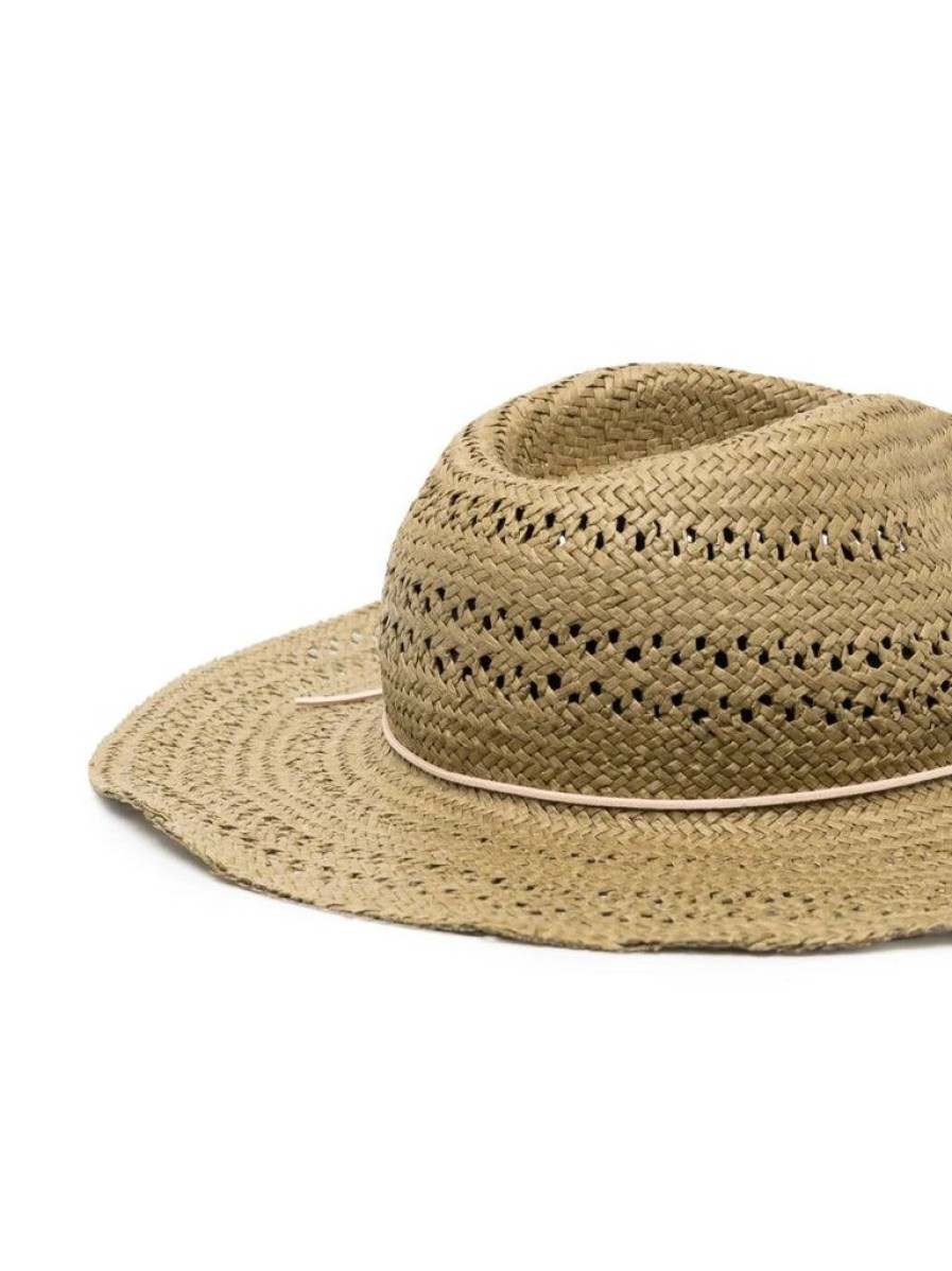 Accessories Rag & Bone | Elle Perforated Fedora Olive