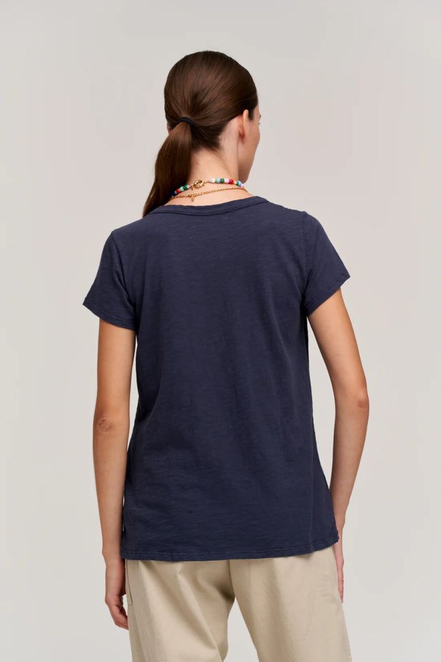 Clothing Velvet by Graham & Spencer | Velvet Original Tilly Tee Navy