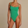 Clothing Hunza G | Pamela Swimsuit Emerald