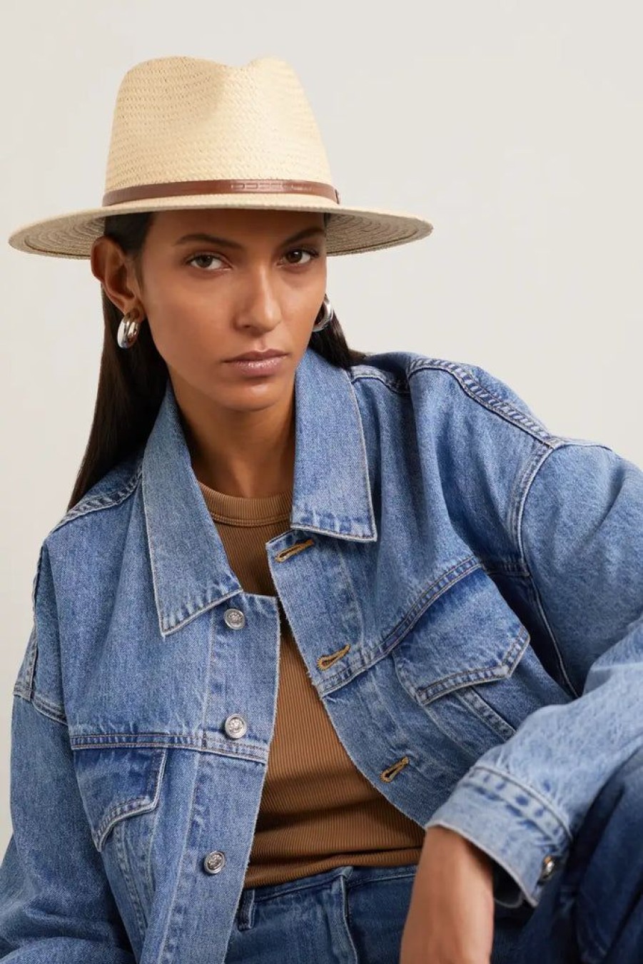 Accessories Rag & Bone | Packable Straw Fedora Natural