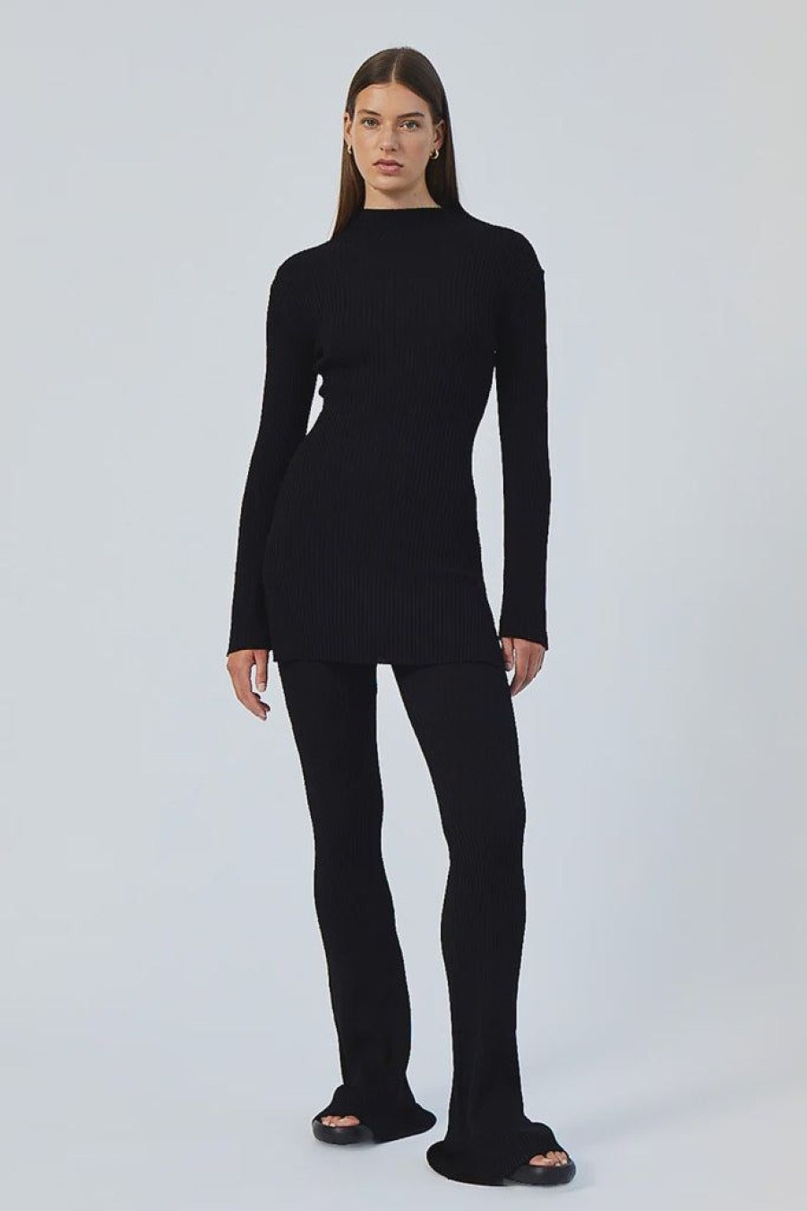 Clothing SUBOO | Alfie Funnel Neck Tunic Dress