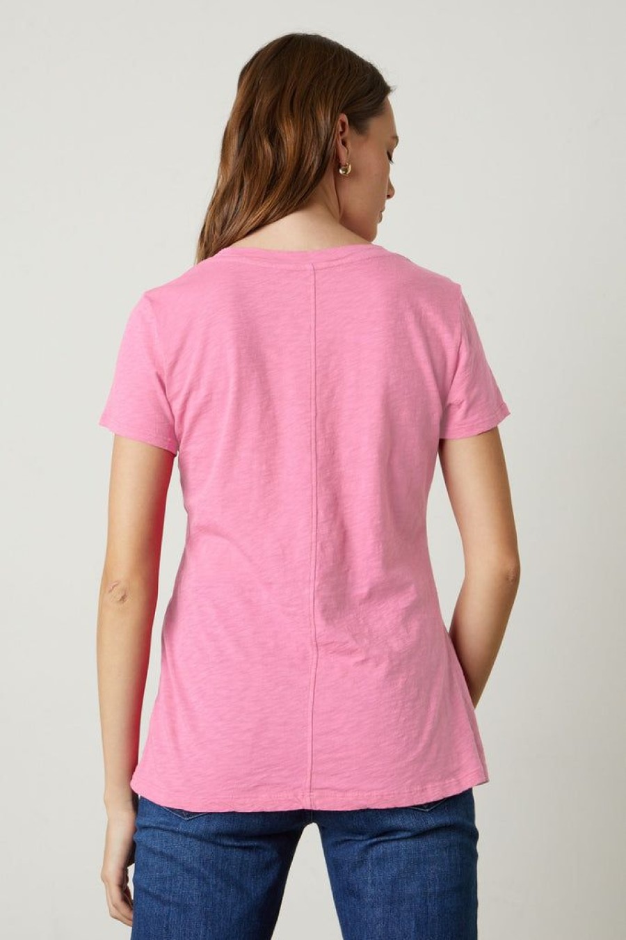 Clothing Velvet by Graham & Spencer | Lilith Tee Pop Pink