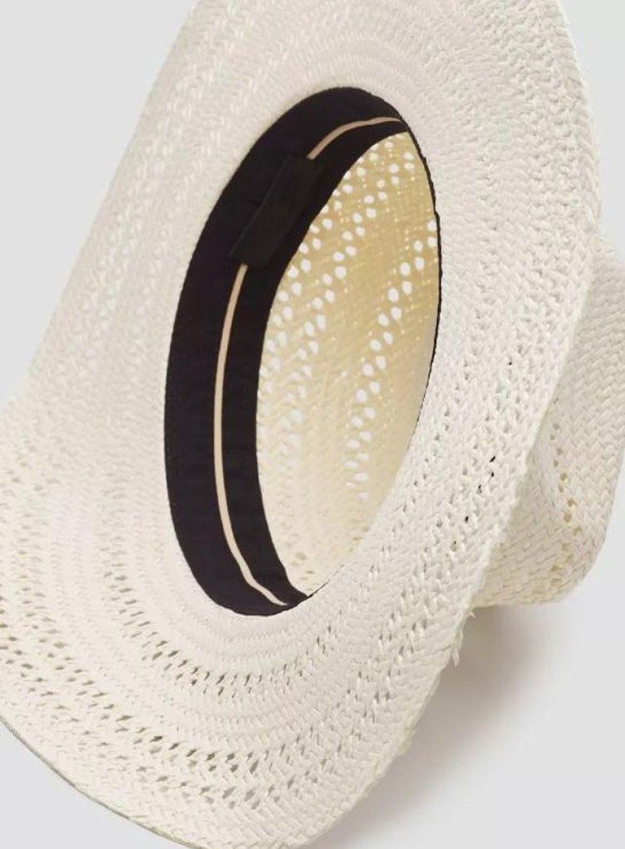 Accessories Rag & Bone | Elle Perforated Fedora Ivory