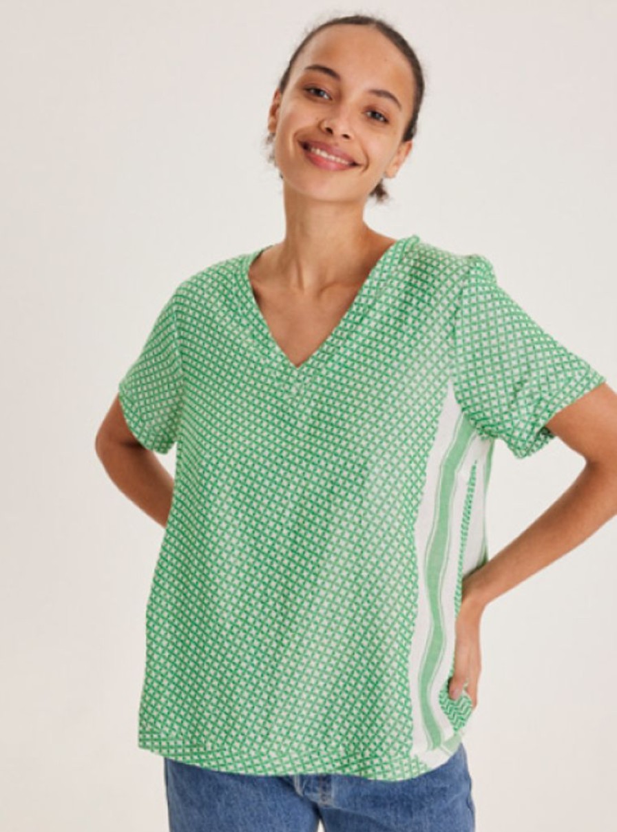 Clothing Summery Copenhagen | Shirt V Short Sleeve Fern Green