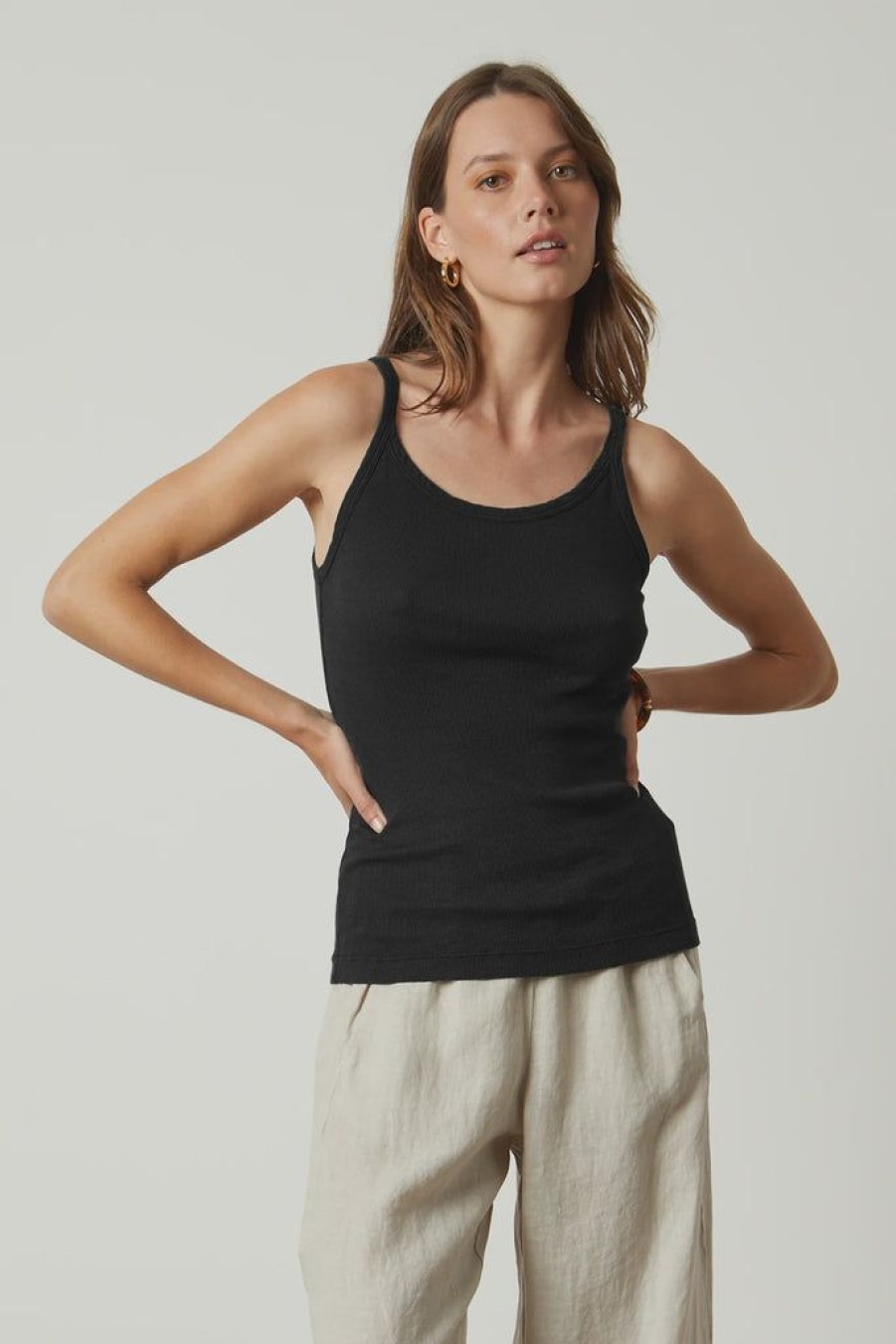 Clothing Velvet by Graham & Spencer | Aliza Tank Black