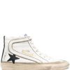 Shoes Golden Goose | Slide Sneaker White With Black Star