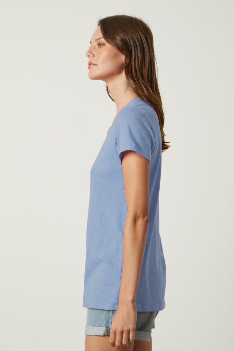 Clothing Velvet by Graham & Spencer | Odelia Tee Wave Blue