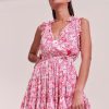 Clothing Poupette St Barth | Mini Dress Triny Pink Garden